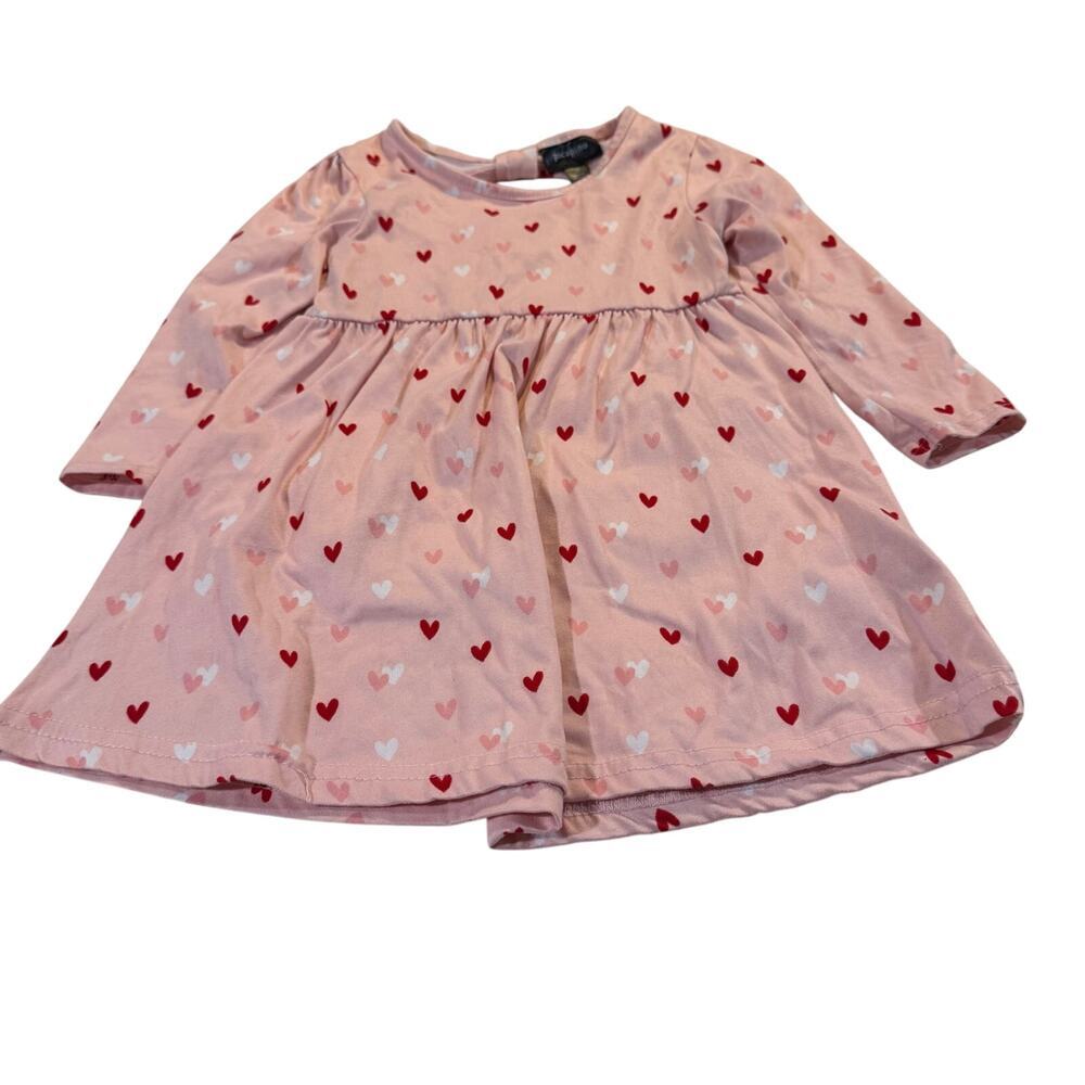 Picapino Toddler Girl 2T Long Sleeve Heart Dress